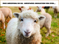 Comfort SheepWool Insulation 3m - 380mm x 150mm - 3 ROLLS FREE SHIPPING